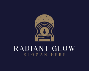 Gold Spa Candle logo design