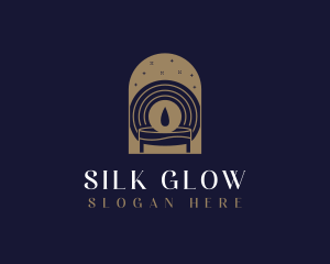 Gold Spa Candle logo design