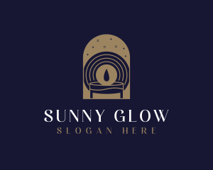 Gold Spa Candle logo design