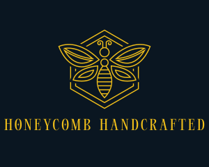 Honeycomb Bee Hive logo