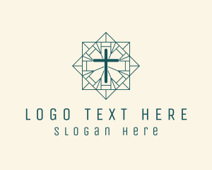 Holy Religious Crucifix logo