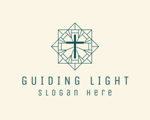 Holy Religious Crucifix logo design