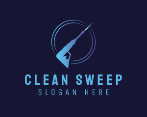 Pressure Washer Cleaning logo design