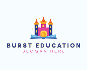 Kindergarten Castle Educational logo design