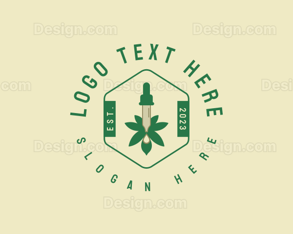 Cannabis Weed Oil Logo