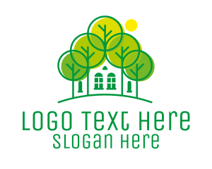 Green - Green Forest House logo design