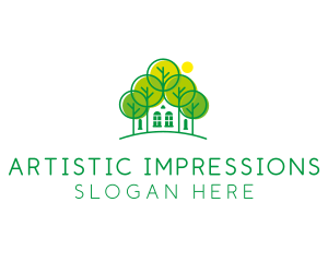 Green Forest House logo design