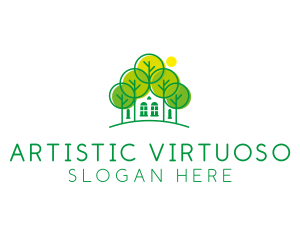 Green Forest House logo design