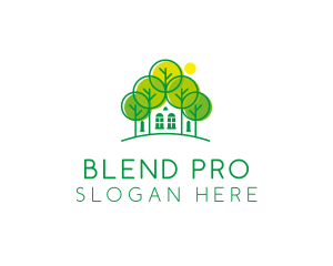 Green Forest House logo design