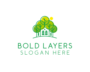 Green Forest House logo design