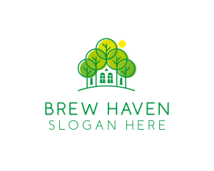 Green Forest House logo design