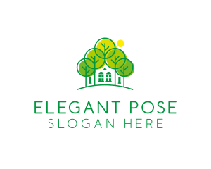 Green Forest House logo design