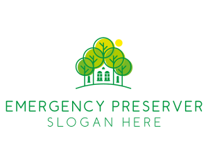 Green Forest House logo design