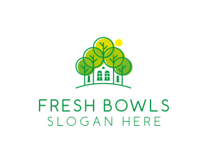 Green Forest House logo design