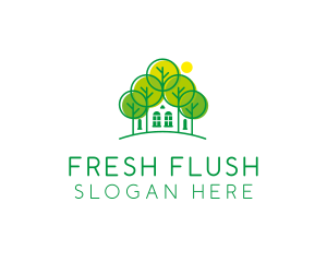 Green Forest House logo design