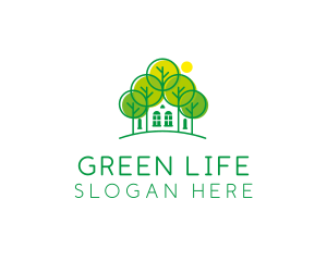 Green Forest House logo design