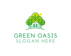 Green Forest House logo design