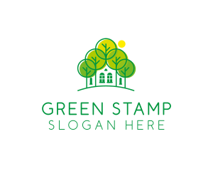 Green Forest House logo design