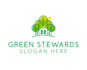 Green Forest House logo design