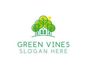 Green Forest House logo design