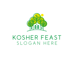 Green Forest House logo design