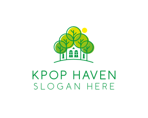 Green Forest House logo design