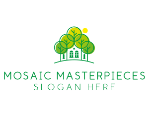 Green Forest House logo design