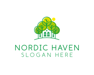 Green Forest House logo design