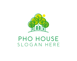 Green Forest House logo design