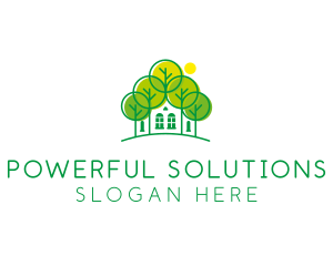 Green Forest House logo design