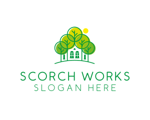 Green Forest House logo design