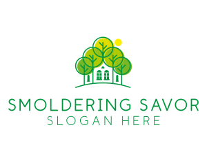 Green Forest House logo design