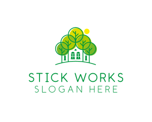 Green Forest House logo design