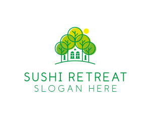 Green Forest House logo design