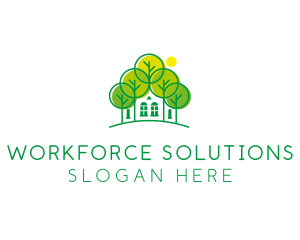 Green Forest House logo design