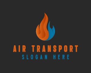 Hot Cold Temperature logo design