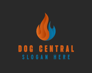 Hot Cold Temperature logo design