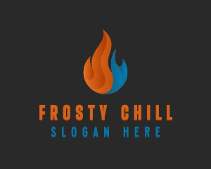 Hot Cold Temperature logo design