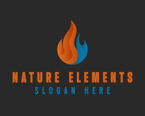 Hot Cold Temperature logo design