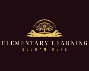 Tree Learning Book logo design