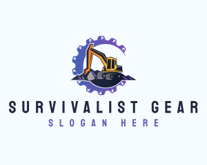 Industrial Machine Excavation logo design