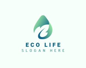 Organic Natural Leaf logo design