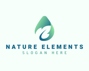 Organic Natural Leaf logo design