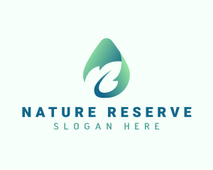 Organic Natural Leaf logo design