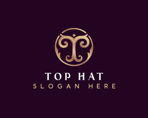 Elegant Boutique Letter T logo design