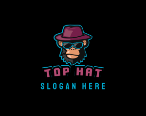 Gaming Monkey Hat logo design