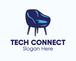 Blue Scandinavian Chair Logo