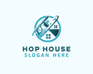 House Pressure Washer logo design