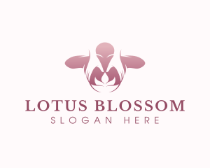 Massage Body Lotus logo design