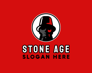 Stone Statue Guy logo design